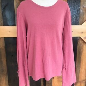 Grey& Gray round neck sweatshirt with bell sleeve